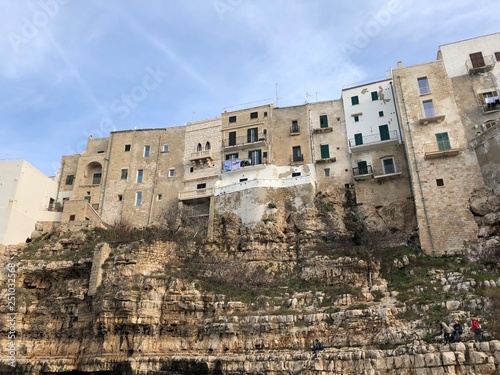 white houses on coast of Italy in Pulgia photo