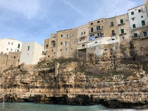white houses on coast of Italy in Pulgia photo