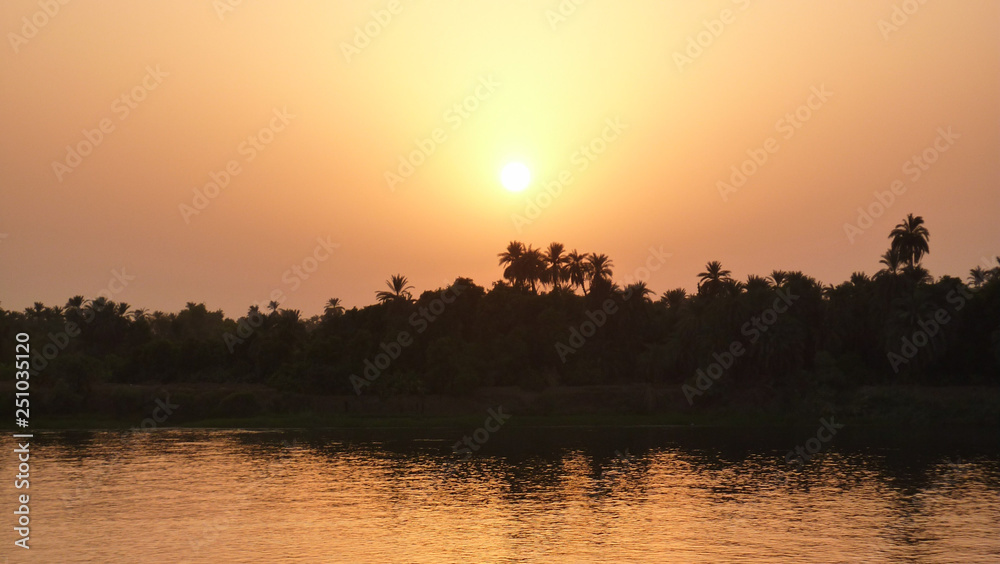 Nile River Sunset Nile River Sunset