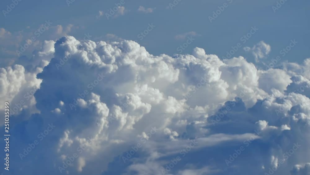 Thunderclouds from an airplane window. Thunderclouds from an airplane window.
