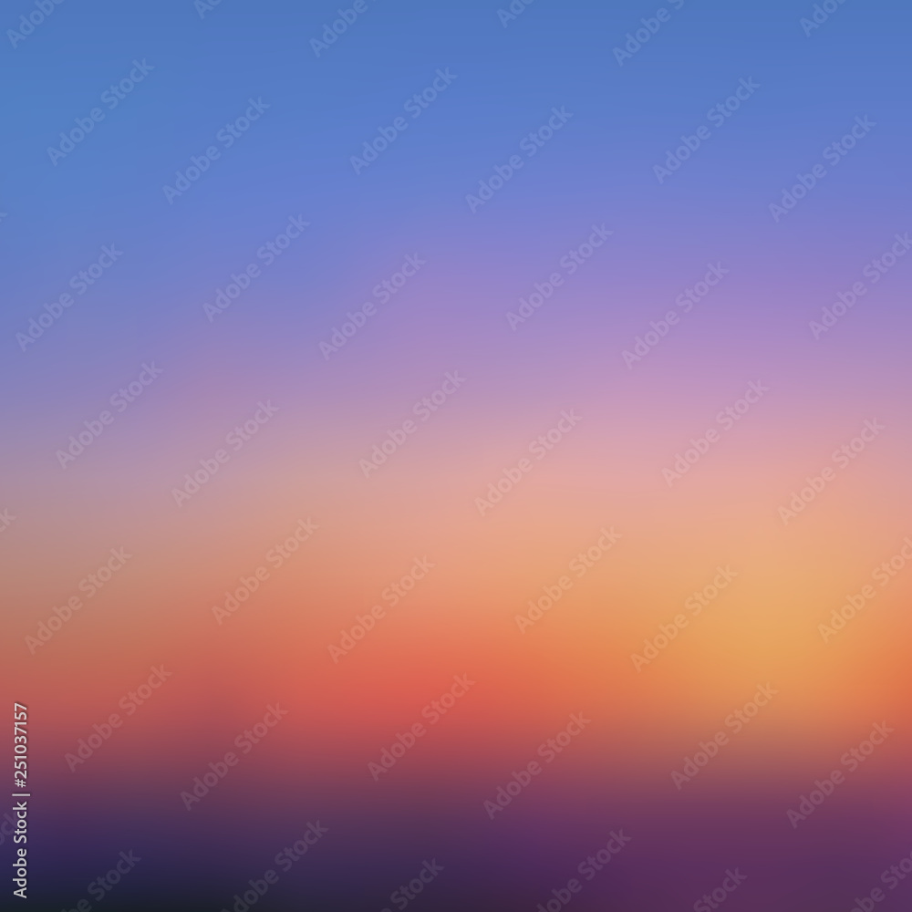 Abstract blurred background, sunset.