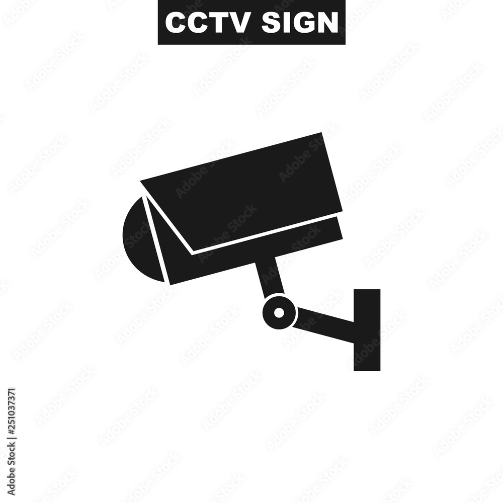 CCTV vector icon. Illustration of video surveillance icon