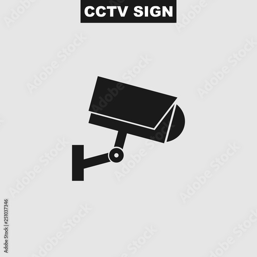 CCTV vector icon. Illustration of video surveillance icon