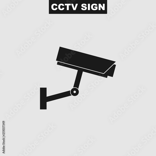 CCTV vector icon. Illustration of video surveillance icon