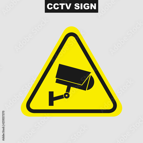 CCTV vector icon. Illustration of video surveillance icon