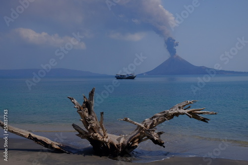 Krakatoa erupting, Lampung, Indonesia photo