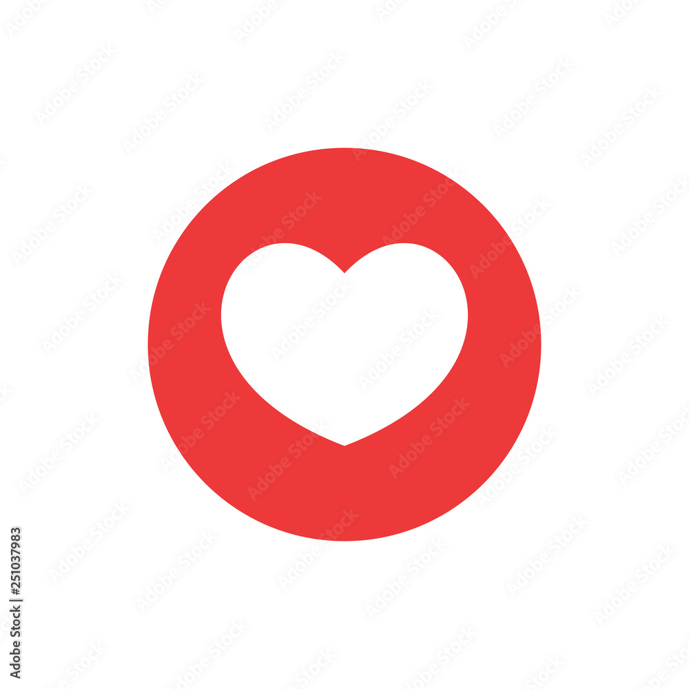 Heart icon. Red heart vector icon. Like icon vector. Instagram like notification Heart icon. Red heart vector icon. Like icon vector. Instagram like notification