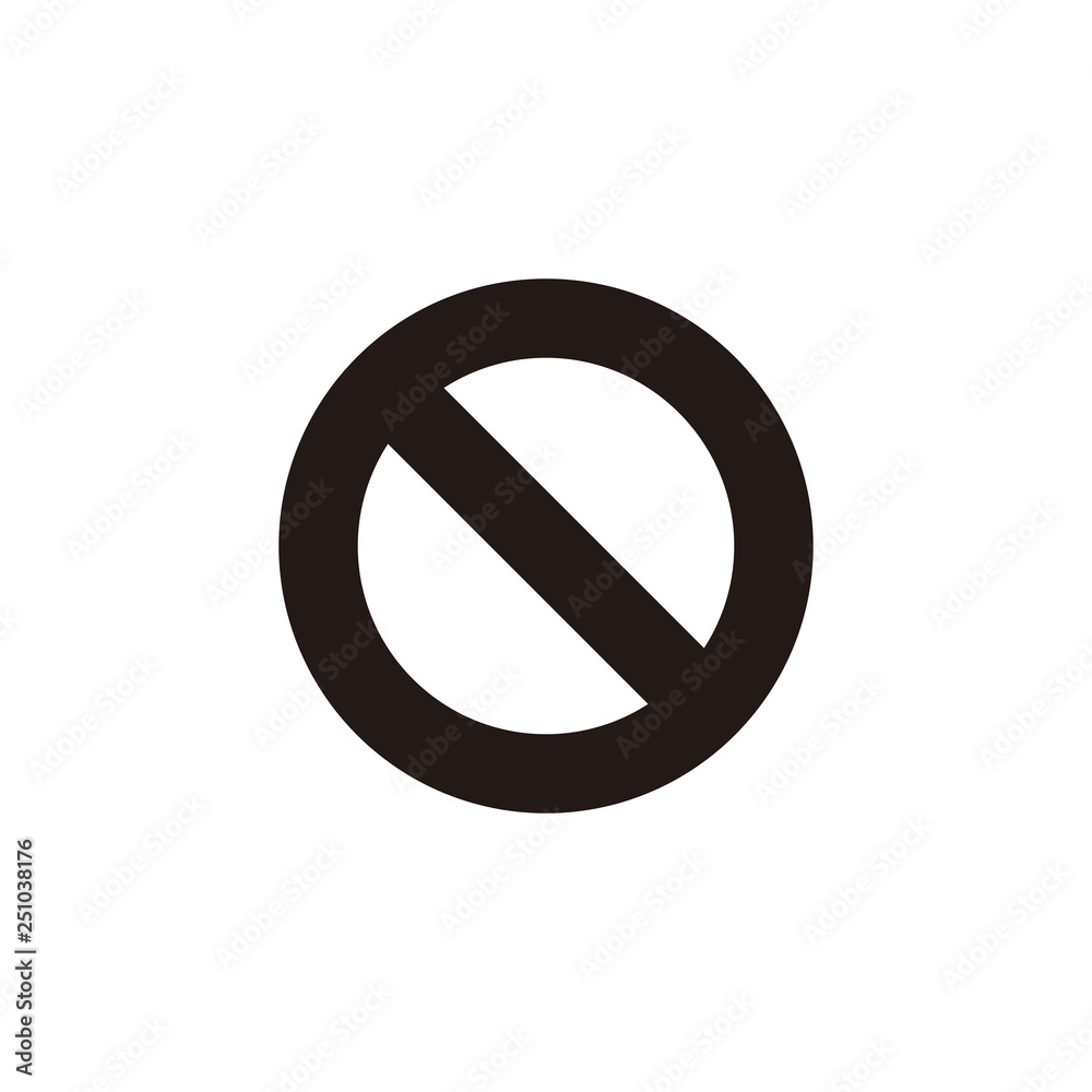 vector stop sign icon. No sign, warning isolated vector stop sign icon. No sign, warning isolated