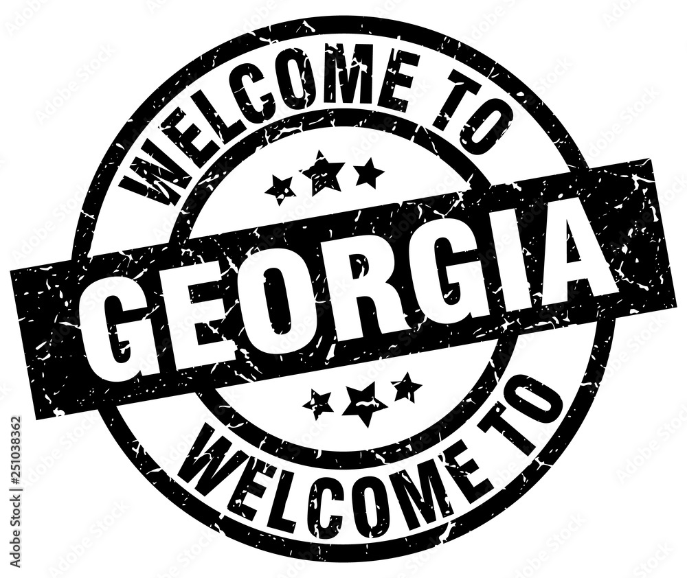 welcome to Georgia black stamp welcome to Georgia black stamp