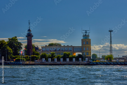 Port of Gdansk, Poland - lighthouse and the seat of harbor master's office