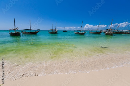 Zanzibar, landscape sea, boat © erainbow