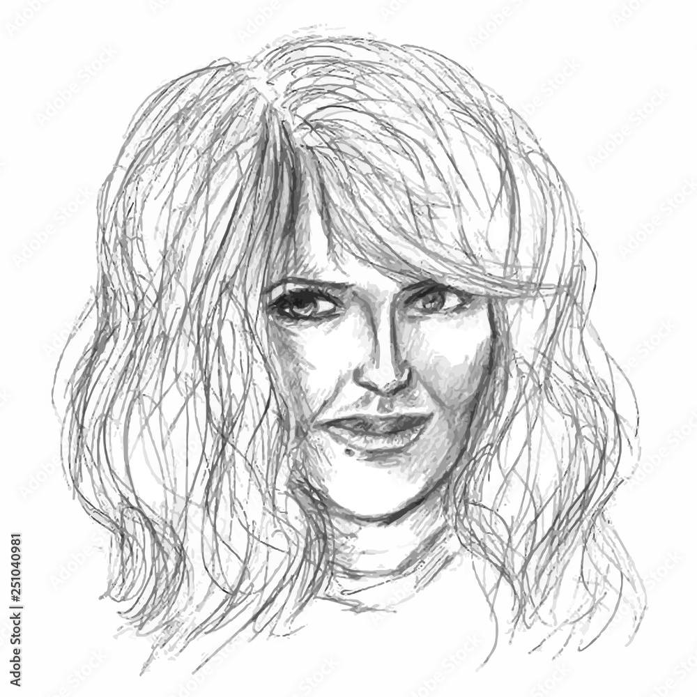 portrait of a beautiful girl with lush hair drawn in pencil. portrait of a beautiful girl with lush hair drawn in pencil. female portrait in pencil. portrait of a beautiful girl with lush hair drawn in pencil. portrait of a beautiful girl with lush hair drawn in pencil. female portrait in pencil.