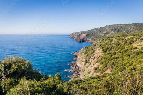 North West coastline between Bosa and Alghero  Sardinia island. Italy