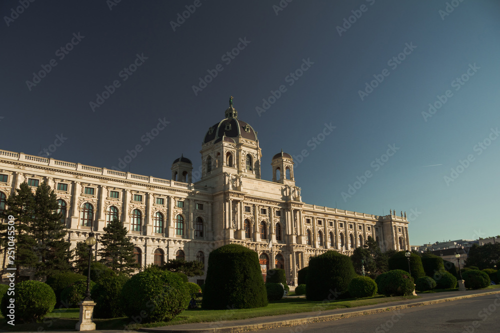 Exterior of Kunsthistorisches Museum of Art History at Maria Theresa square (Maria-Theresien-Platz) in Vienna, Austria