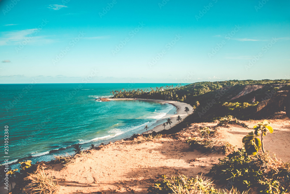 Aerial view of Tabatinga's beach in Paraiba, Brazil - Aerial view of Tabatinga's beach in Paraiba, Brazil -