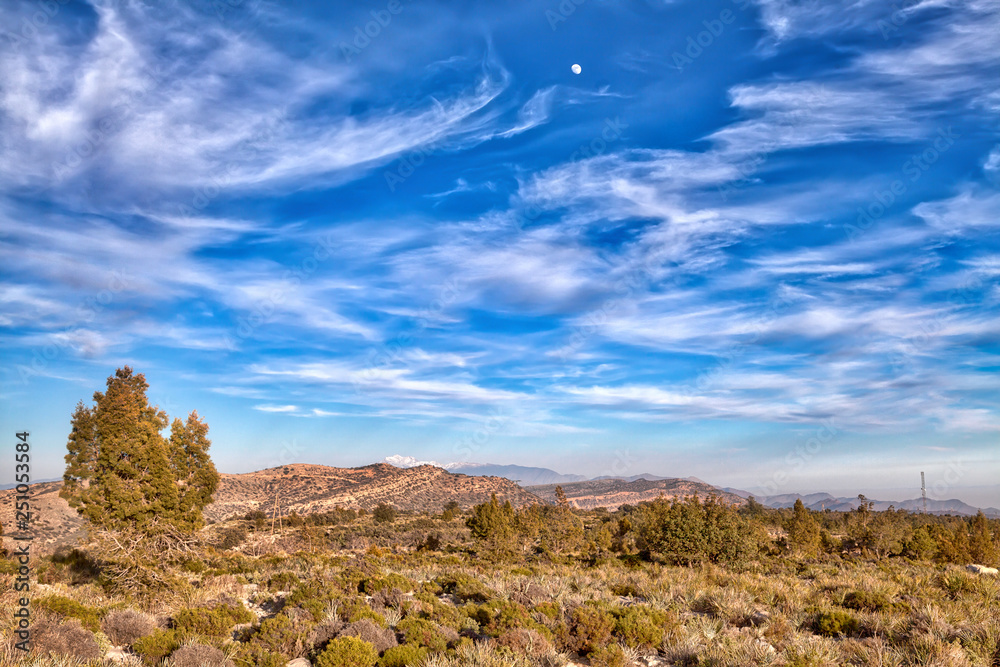 A beautiful landscape in the mountains of Morocco near Agadir, an African country on the Atlantic Ocean A beautiful landscape in the mountains of Morocco near Agadir, an African country on the Atlantic Ocean