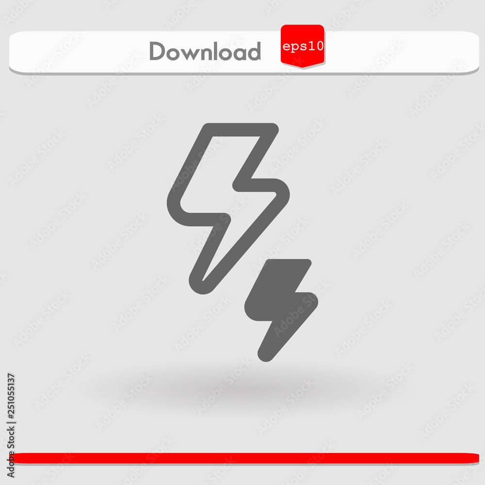 thunderbolt vector icon thunderbolt vector icon
