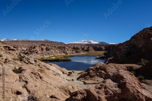 Panorama on the Black Lagoon / Laguna Negra, Bolivia