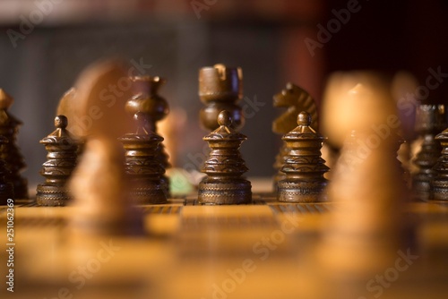 Wallpaper Mural chess game. chess board Torontodigital.ca