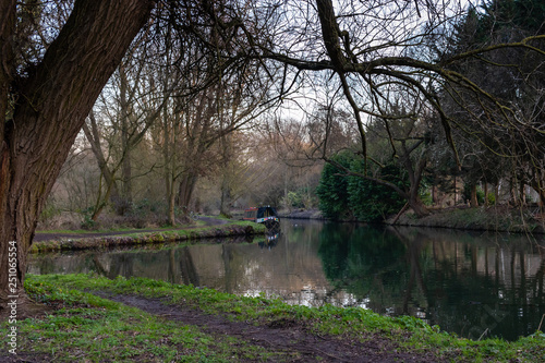 boat on the river photo