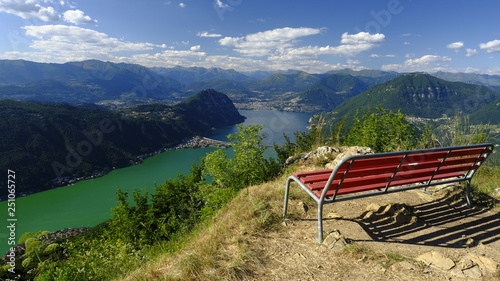 Monte san giorgio at summer photo