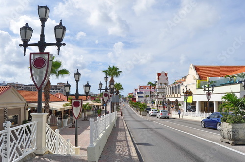 Street in Oranjestad, Aruba