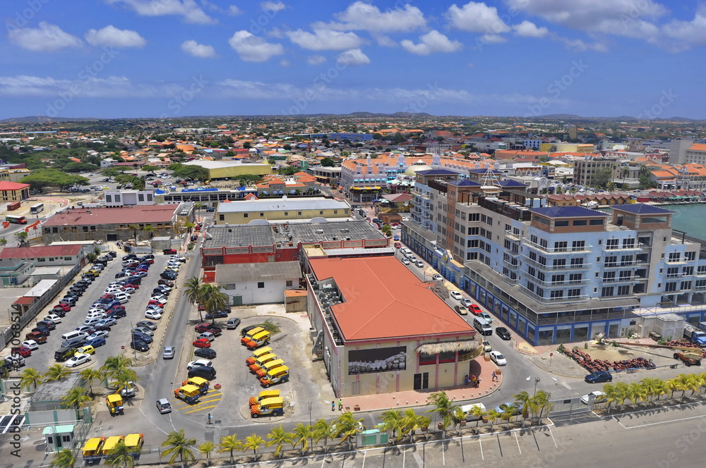 A View of Oranjestad, Aruba