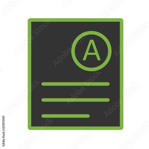 Vector A Grade Icon