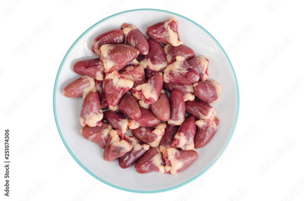 Chicken liver, spices, ingredients for cooking Chicken liver, spices, ingredients for cooking