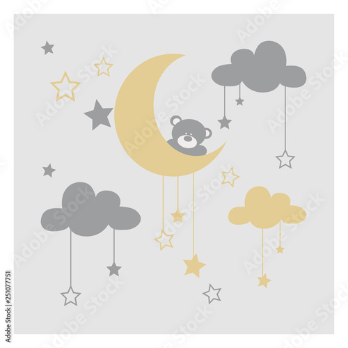 Osito en la luna