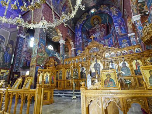 Konstfotografi Greek Orthodox church, Kalyves, Crete, Greek Islands