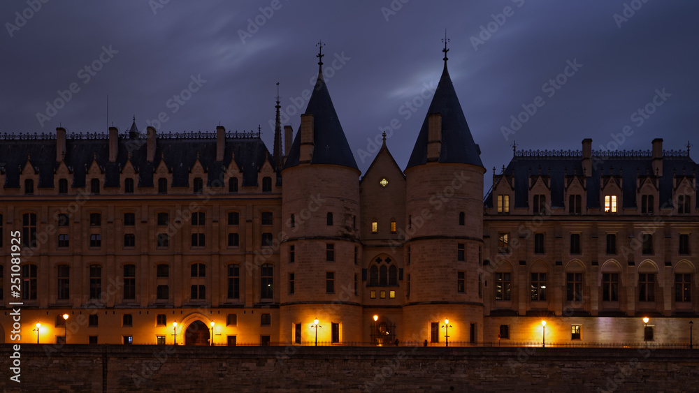 Fototapeta premium Paris, France - January 26, 2019: Former prison named Conciergerie in Paris
