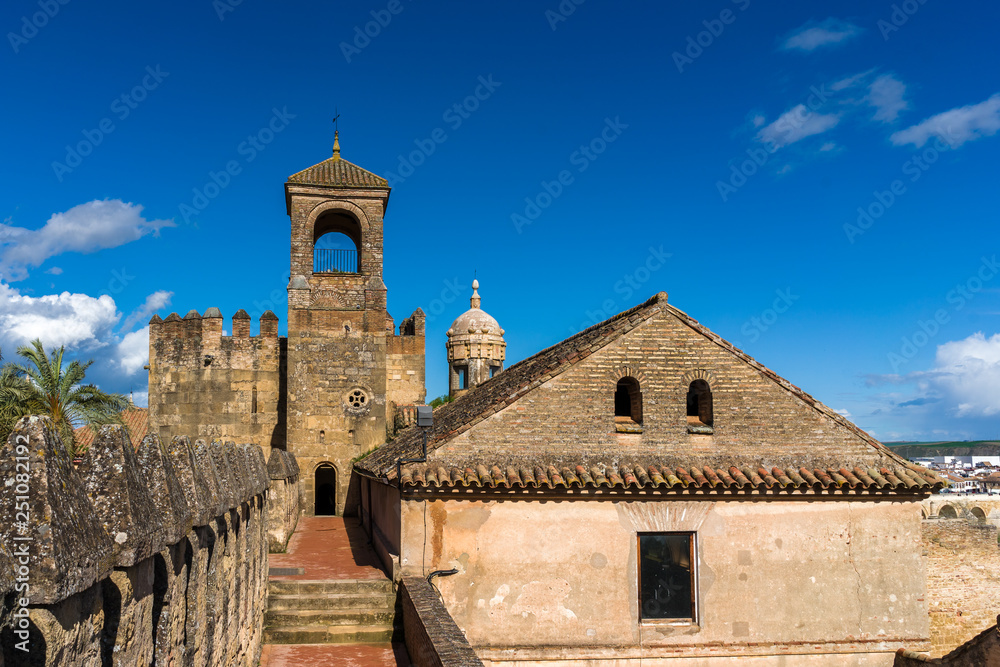 Upper structure of the Alcazar of the city of Córdoba, Spain