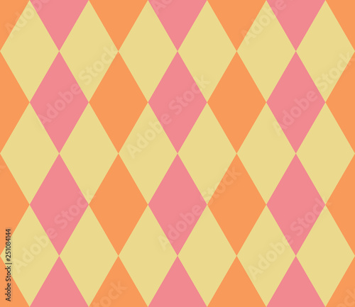 Seamless abstract background with rhombuses. Infinity geometric pattern. Vector illustration.