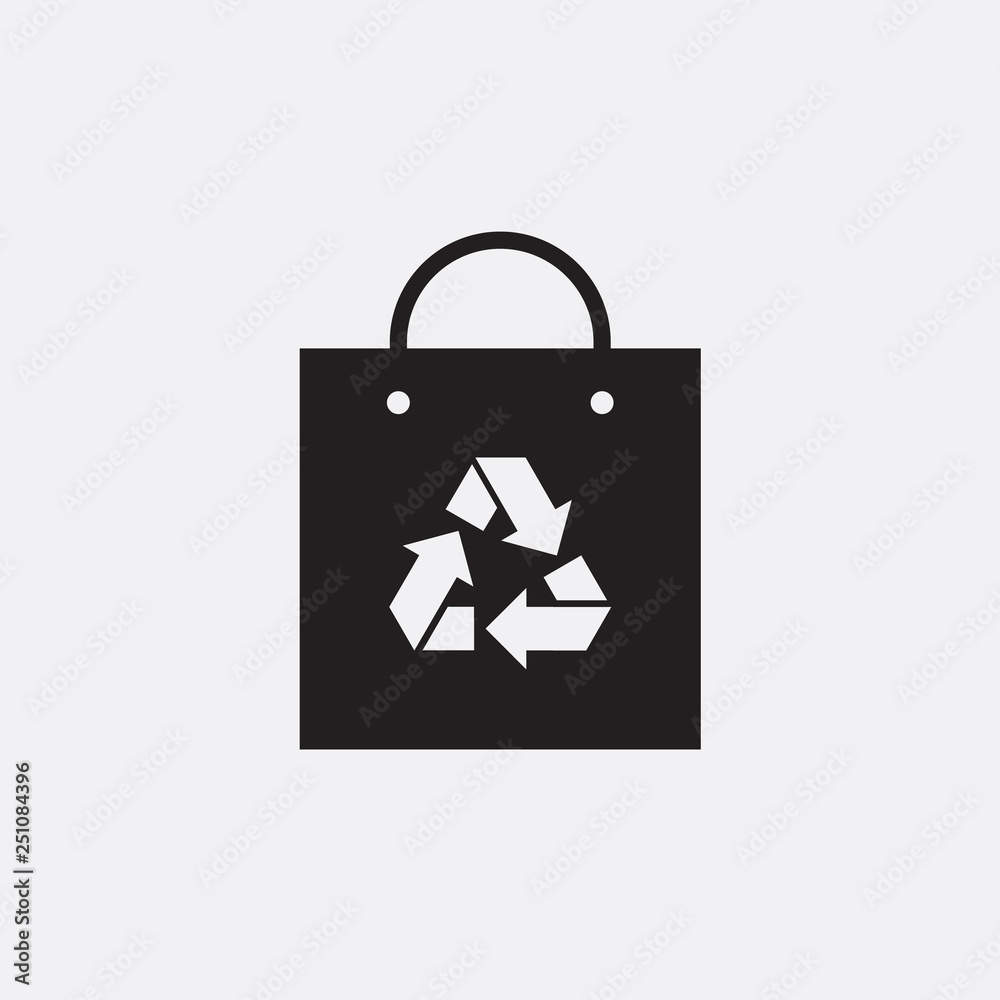 Recycle shopping bag Royalty Free Vector Image