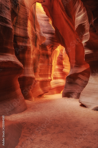 Magic cathedral in the famous Antelope Canyon, Arizona USA
