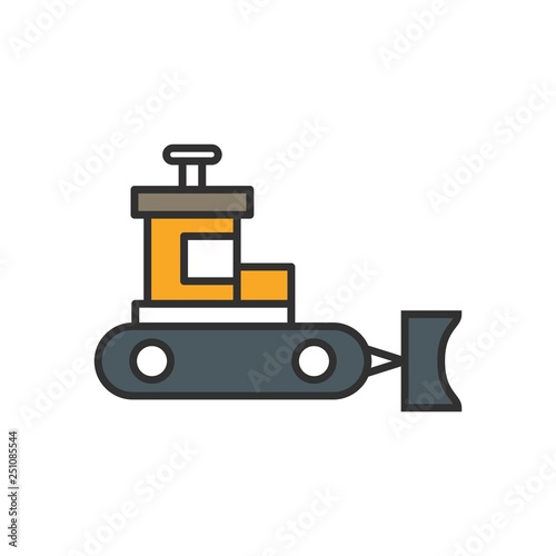 Vector Snow plow Icon