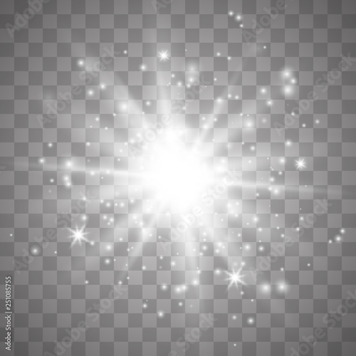 Glow light effect with sparks