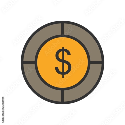  Vector Dollar Target Icon