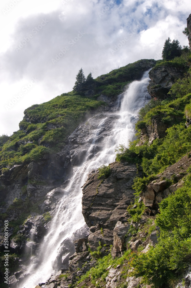 A waterfall on the Transfagarasan Romania A waterfall on the Transfagarasan Romania
