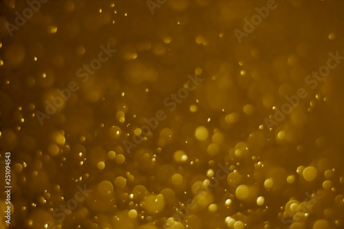 Golden bokeh, abstract