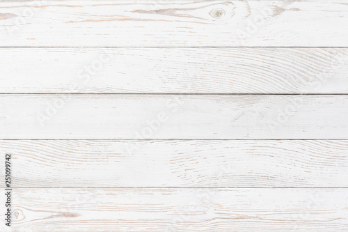 Fototapeta Naklejka Na Ścianę i Meble -  White planks wood background