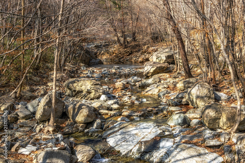 Sinbulsan falls national recreational forest creek