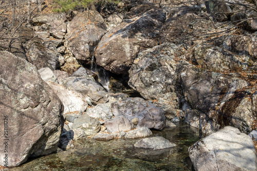 Sinbulsan falls national recreational forest creek