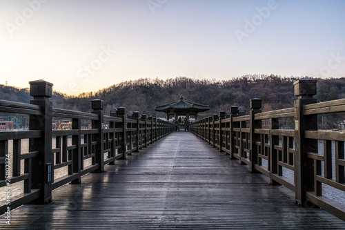 woryeonggyo bridge sunset in andong © aaron90311
