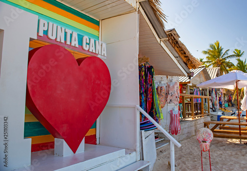 Colorful souvenirs in Punta Cana beach, Dominican Republic