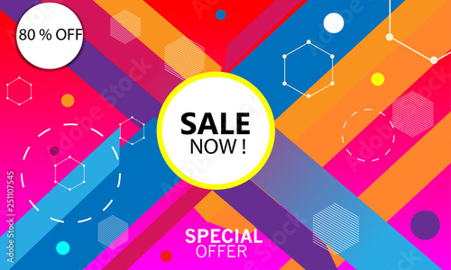 special offer, discount banner or poster design.
