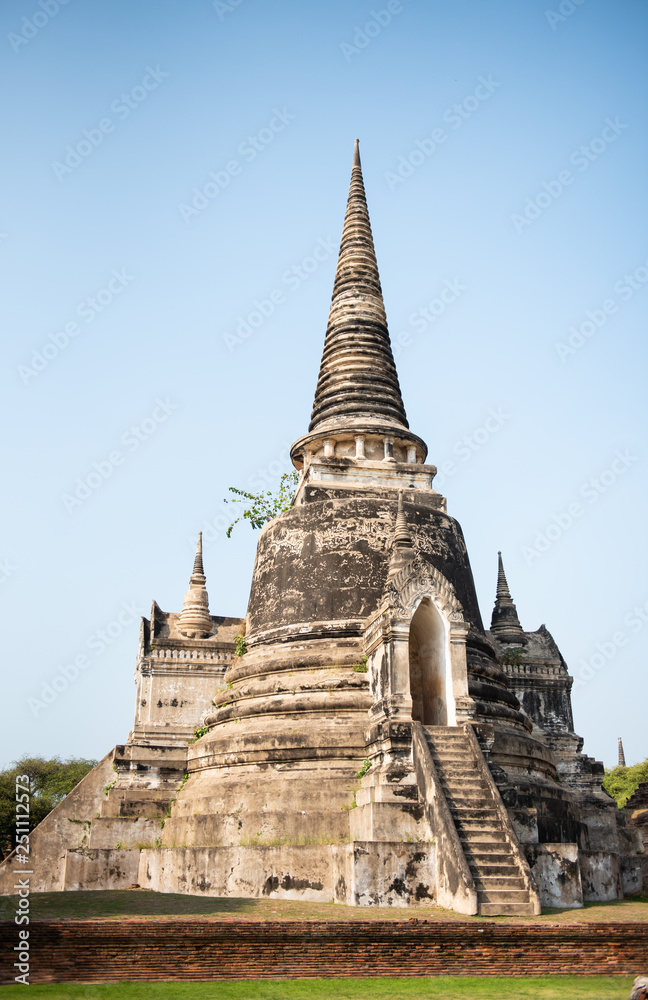 Ayutthaya Historical Park covers the ruins of the old city of Ayutthaya, Phra Nakhon Si Ayutthaya Province, Thailand