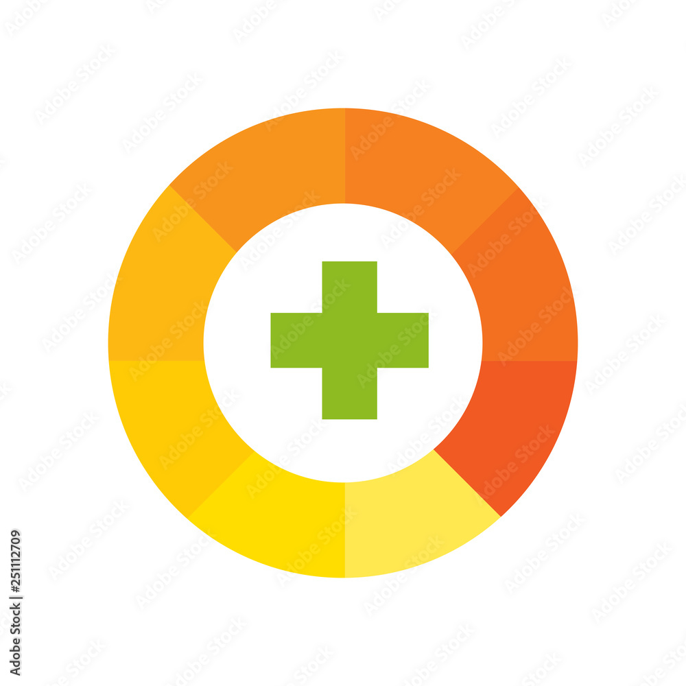 Obraz premium Medical logo icon vector template