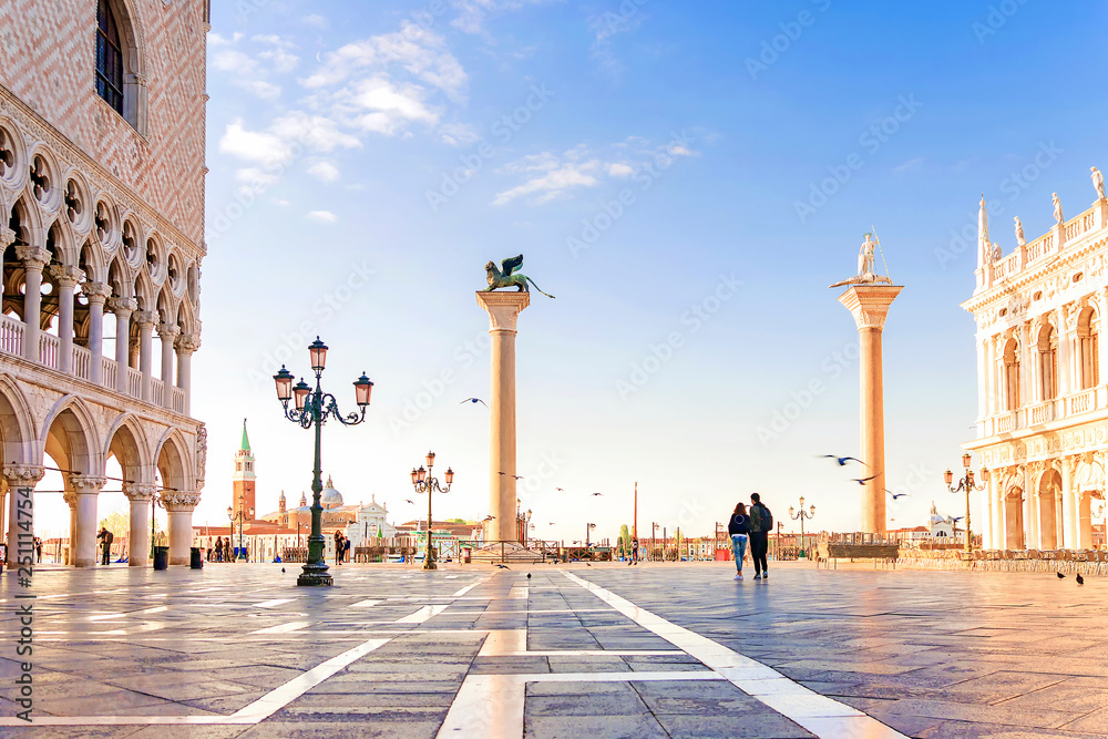 Venice, Italy. Morning in Venice. San marco square